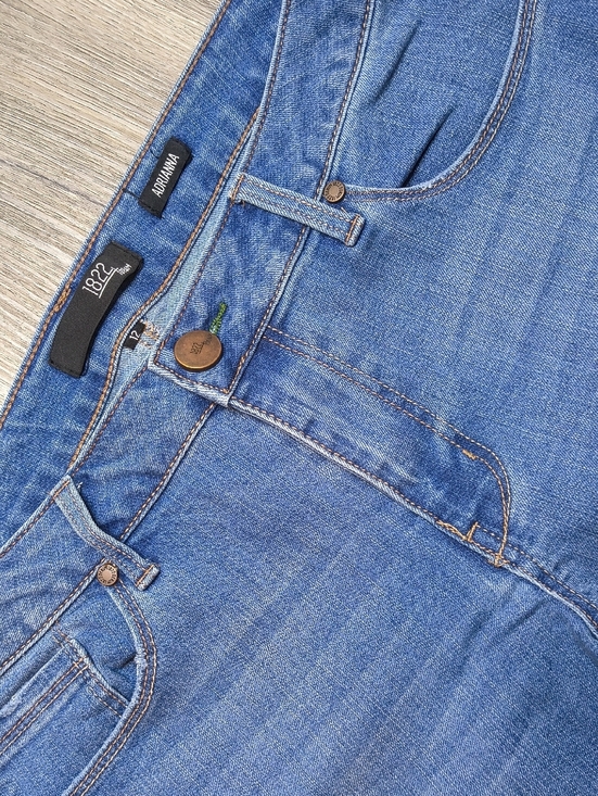 1822 Denim Denim - Mid Rise Skinny Stretch w/27.5" Inseam 1822 Adrianna Size 12 sac966